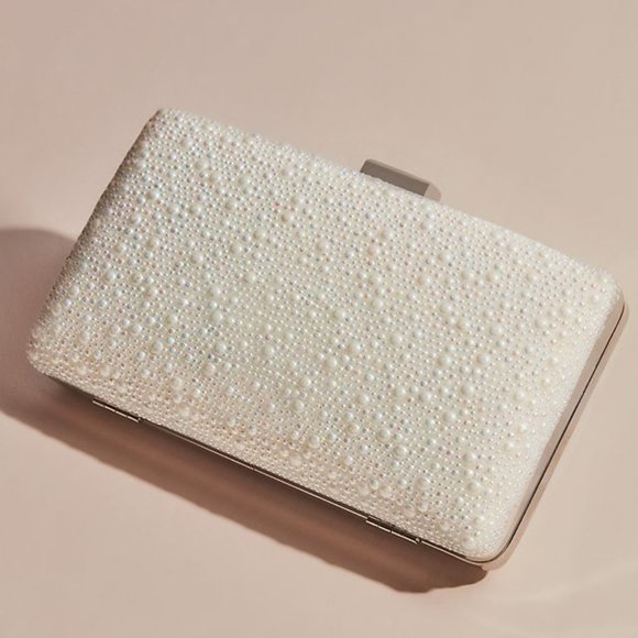 David's Bridal Handbags - David’s Bridal Pearl Clutch